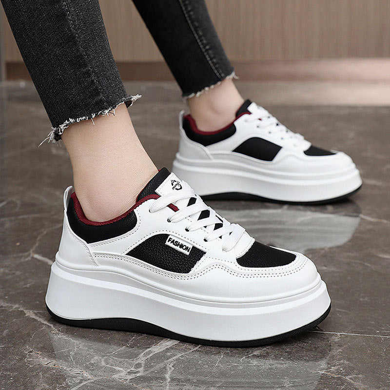 Damen Sneaker Plateau Schuhe Atmungsaktiv Gepolstert