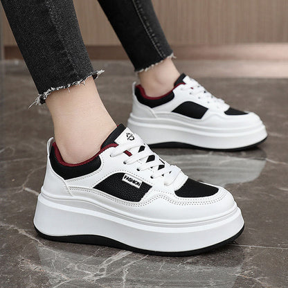 Damen Sneaker Plateau Schuhe Atmungsaktiv Gepolstert