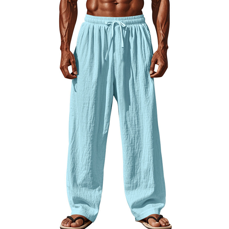 Herren Strandhose Leicht Baumwolle Elastisch Bequem Sommer