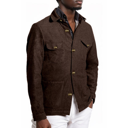 Herren Outdoor Jacke Wasserdicht Mit Taschen Modern