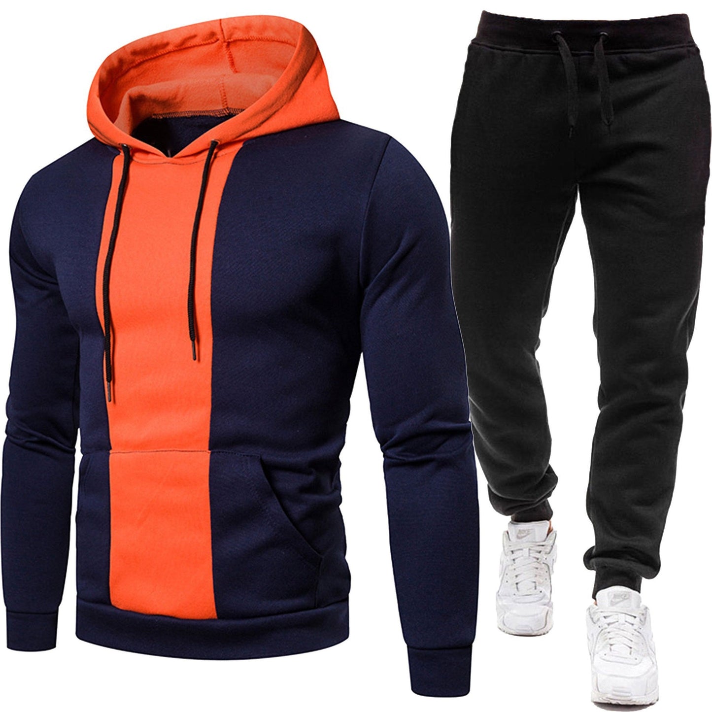 Herren Sportbekleidung Kapuzenjacke Jogginghose Set