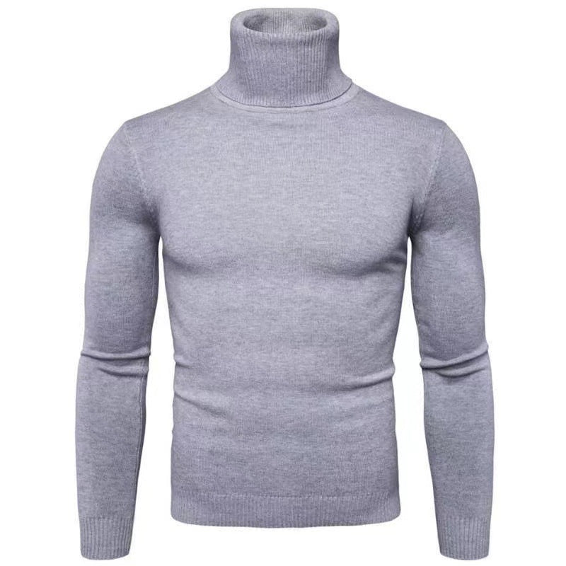 Herren Rollkragenpullover Baumwolle Hochwertig Elegannt