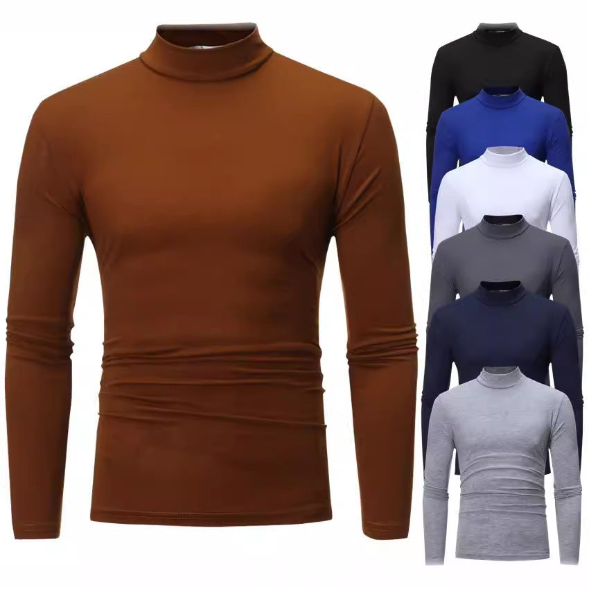Weicher Herren Rollkragenpullover Jersey Modern