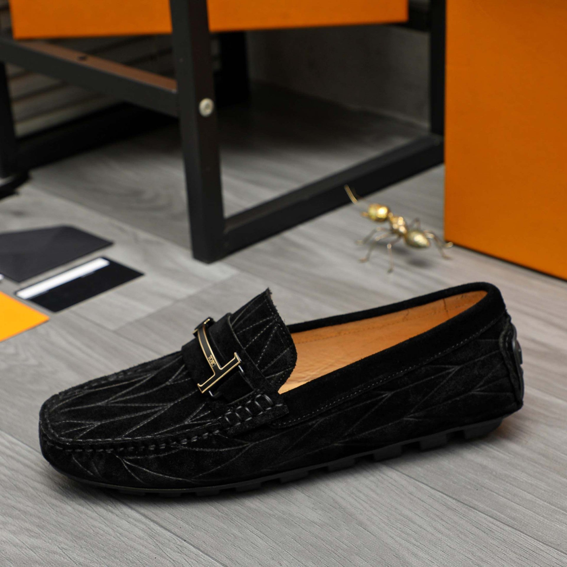 Damen Mokassin Komfortabel Elegantes Design Schwarz - BerlinGlamour