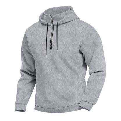 Herren Kapuzenpullover Modern Atmungsaktiv Reißverschluss