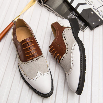 Damen Schnürschuhe Elegante Broguemuster Schuhe Klassisch
