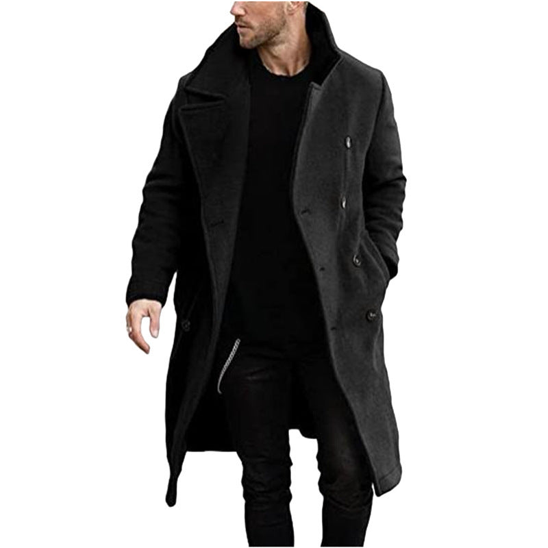 Herren Wollmantel Modern Luxus Kragen Eleganter Schnitt