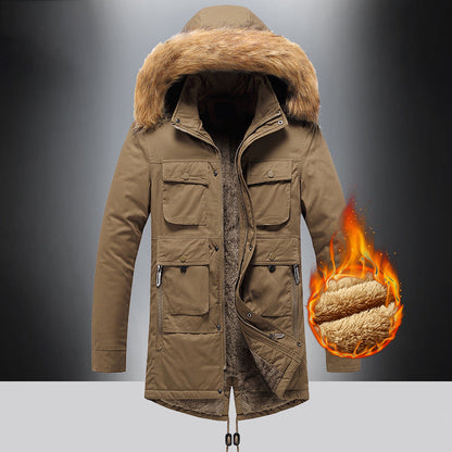 Herren Winterjacke Isoliert Warm Wasserfest