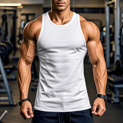Herren Fitness Tanktop Atmungsaktiv Sporttop Racerback
