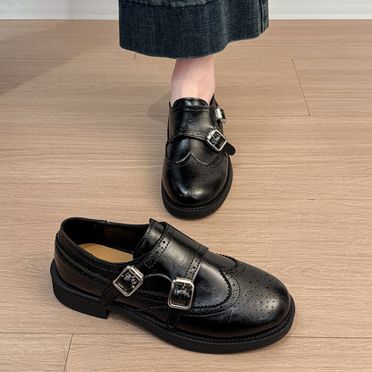 Damen Schnürschuhe Verspielt Doppelriemen Mode Schuhe