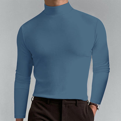 Herren Langarm T-Shirt Elegantes Casual Oberteil