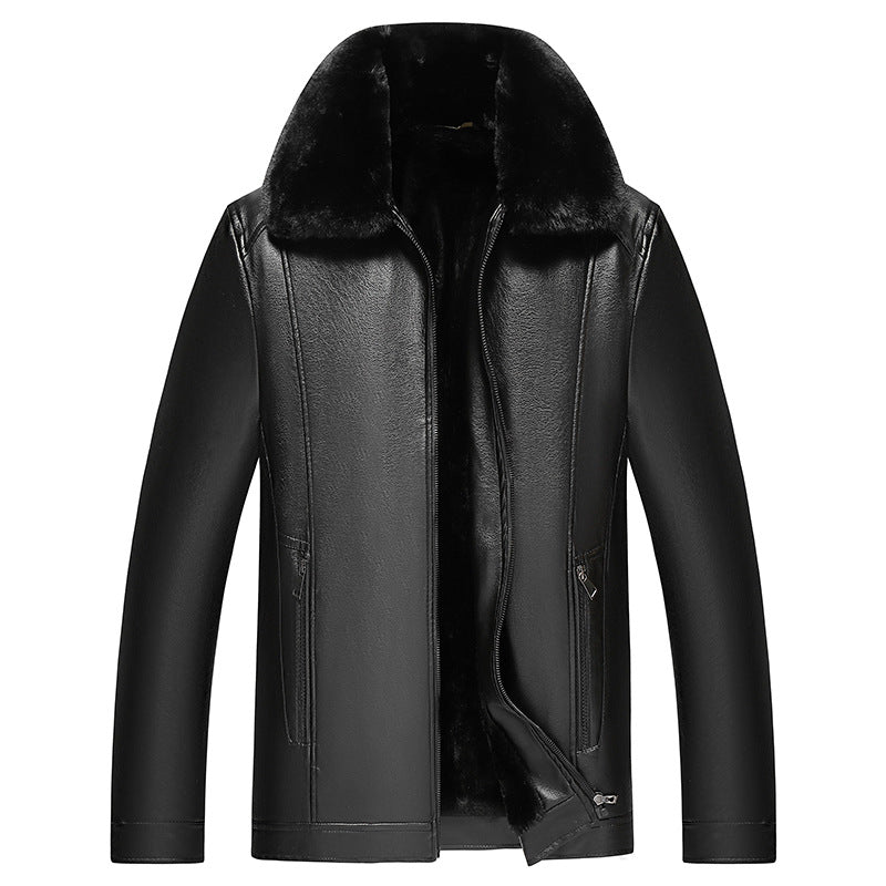 Herren Lederjacke Warm Lammfell Gefüttert Winter - BerlinGlamour