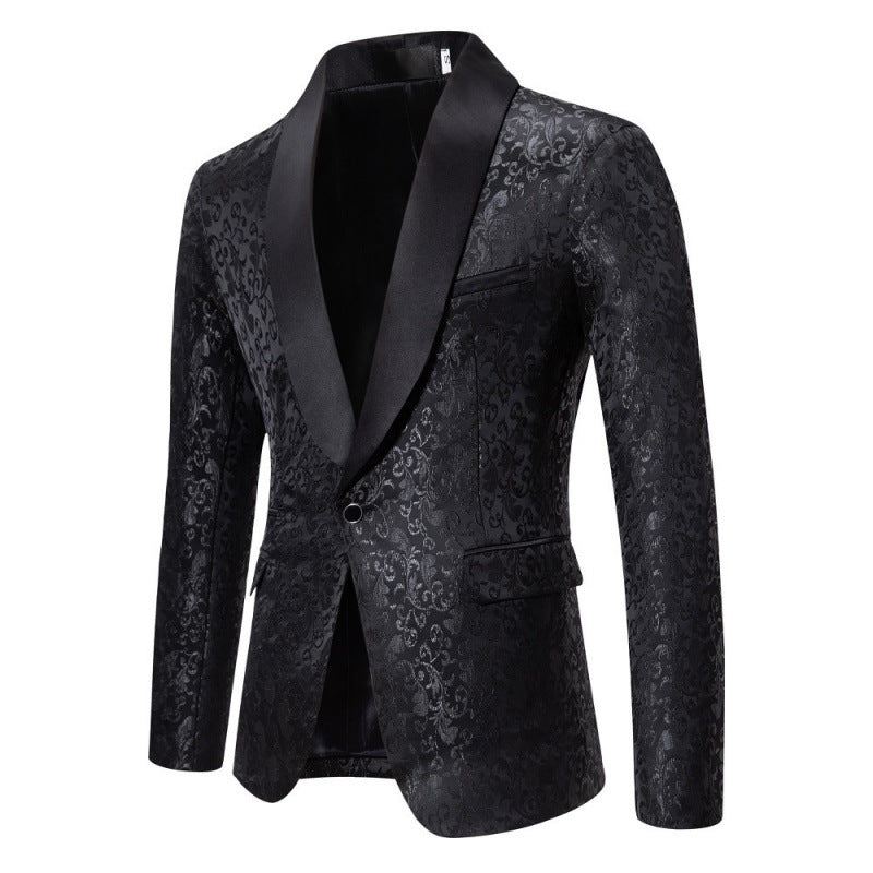 Herren Blazer Smoking Luxus mit Floralem Muster Elegant