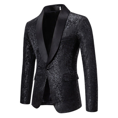 Herren Blazer Smoking Luxus mit Floralem Muster Elegant