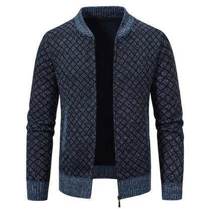 Herren Strickblazer Modern mit Feinmuster