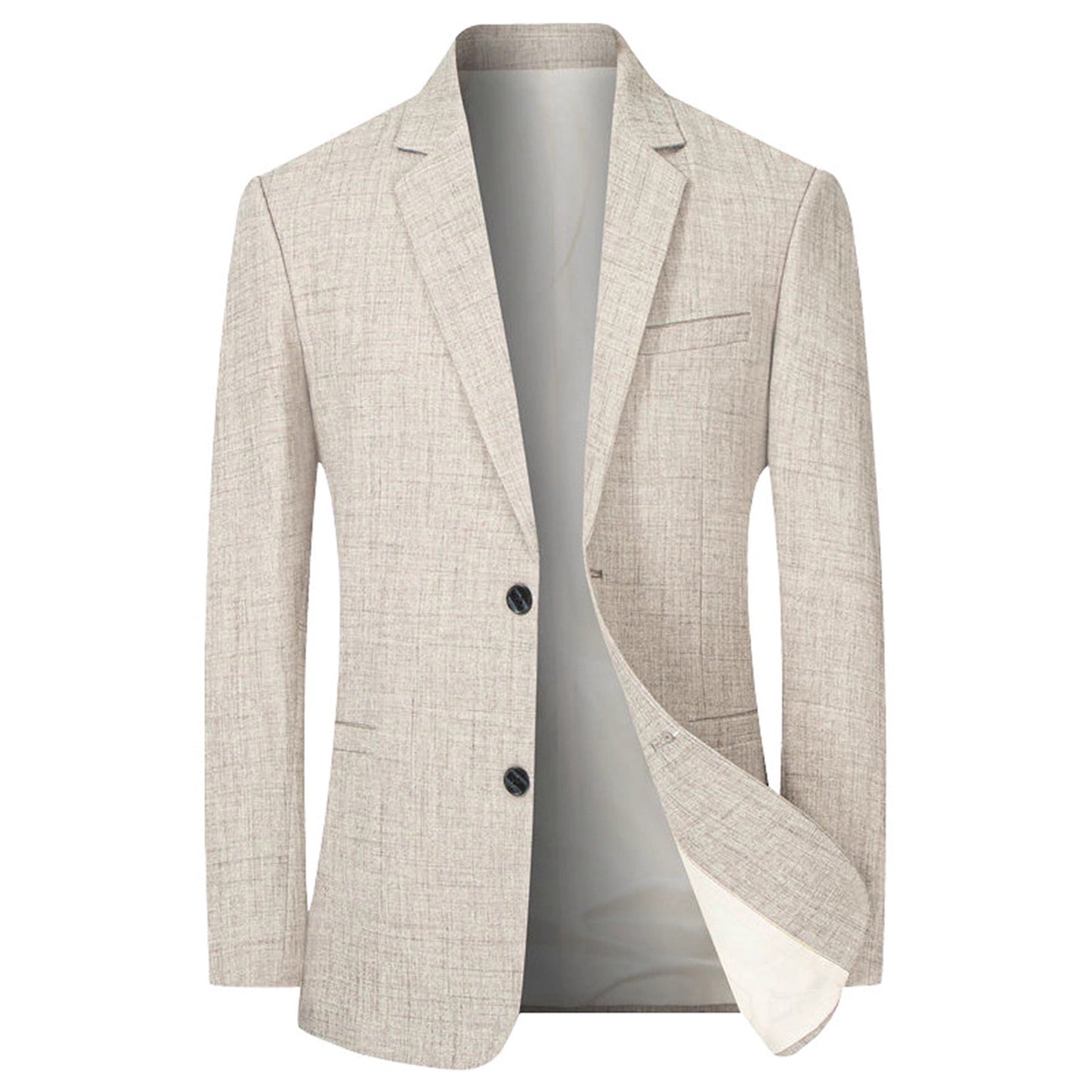 Herren Blazer Lässig Modern Schwarz