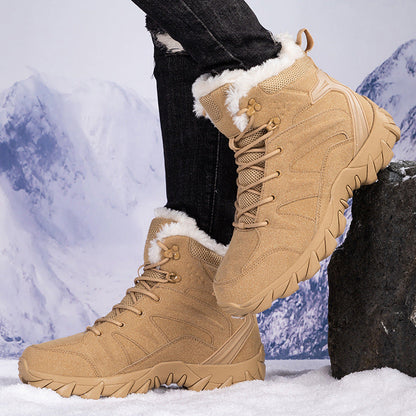 Wanderschuhe Damen Winter Warm Isoliert Rutschfest