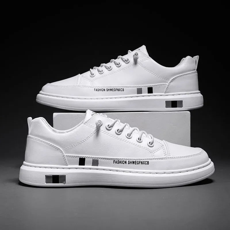 Herren Sneaker Leder Modisch Schnürsenkel - BerlinGlamour