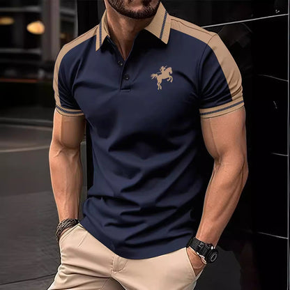 Herren Polohemd Kurzarm Modern Farbenfroh Hochwertig