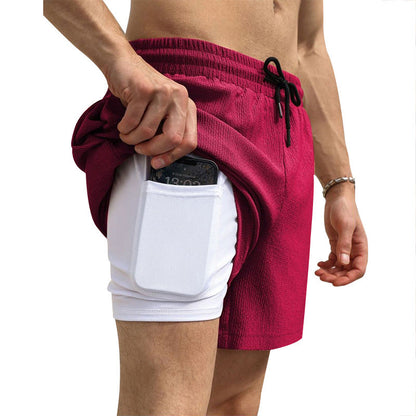 Herren Sport Shorts mit Handytasche Freizeit
