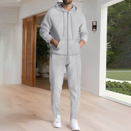 Herren Sportanzug Hoodie Jogger Set Modern mit Taschen - BerlinGlamour