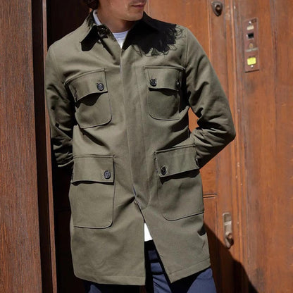 Herren Jacke Elegant mit aufgesetzten Taschen Modern