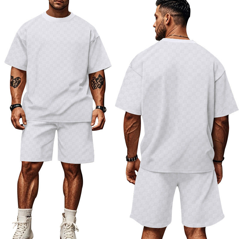 Herren T-Shirt und Shorts Set Casual Sommer - BerlinGlamour