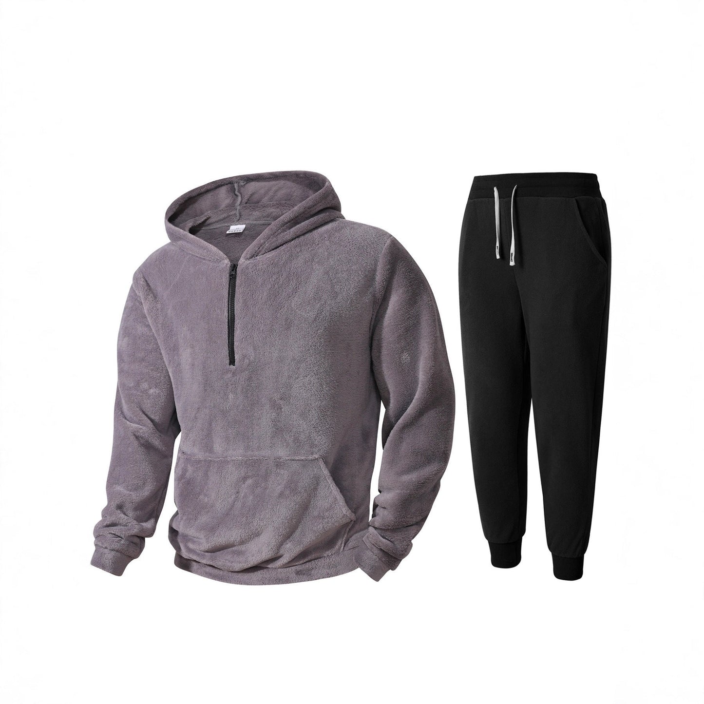 Herren Fleece Hoodie Jogginghose Set Weich Warm