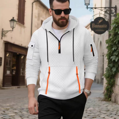 Herren Kapuzenpullover Sportlich Modern Strukturiert