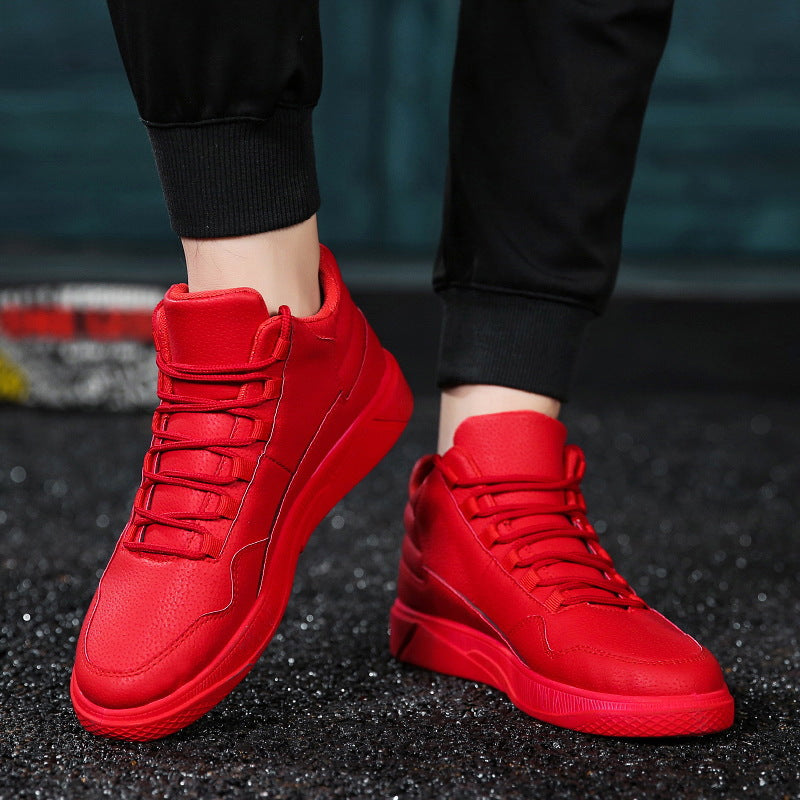 Damen Sneaker High-Top Atmungsaktiv Flexibel Weiße Sport Schuhe