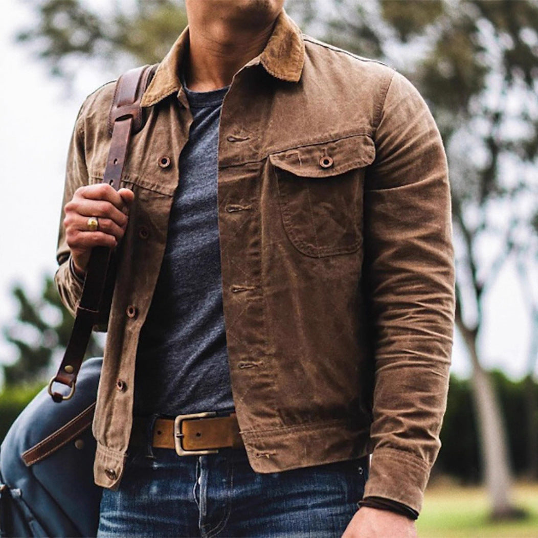 Herren Jacke Baumwoll Modern mit Taschen - BerlinGlamour