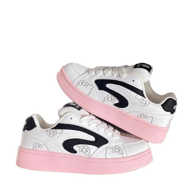 Damen Sneaker Trendy Atmungsaktiv Netzdesign