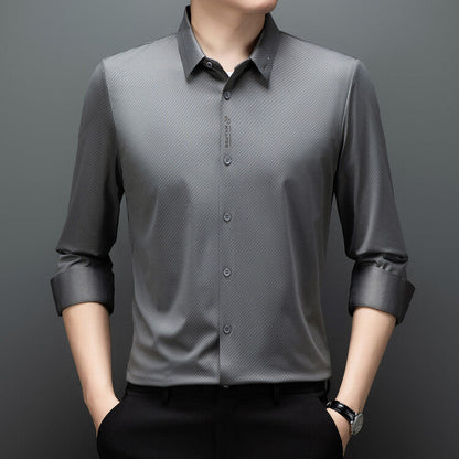 Herren Hemdbluse Atmungsaktiv Elegante Business
