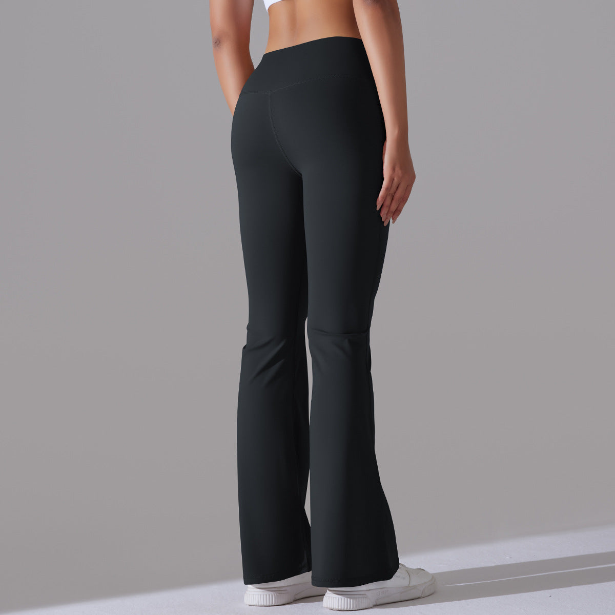 Fitnesshose Damengröße mit Hochem Bund Formende Leggings