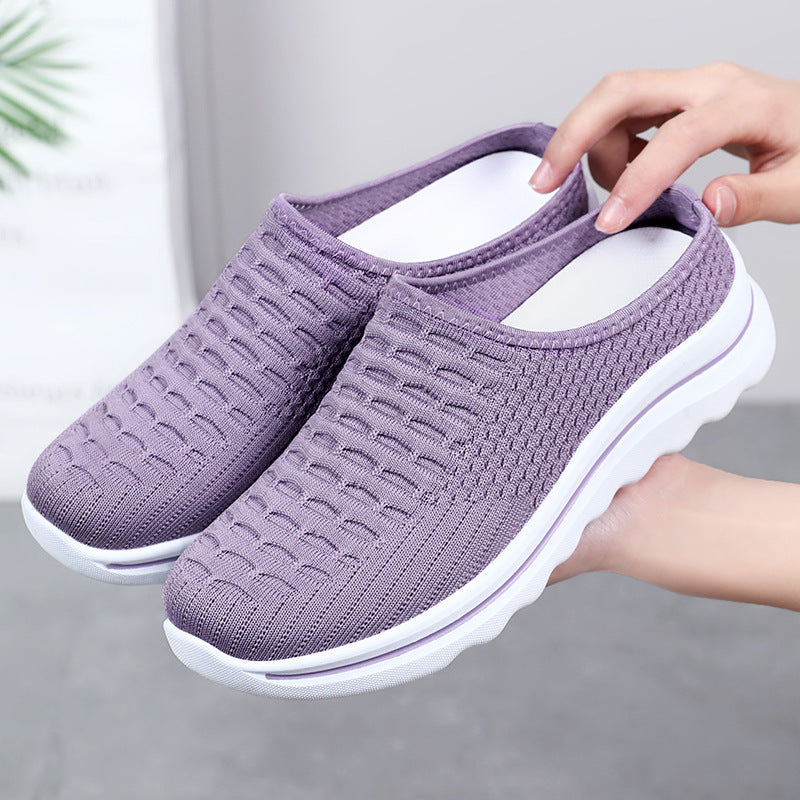 Damen Slip-On Schuhe Atmungsaktiv Leicht Mode