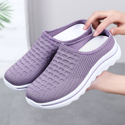 Damen Slip-On Schuhe Atmungsaktiv Leicht Mode