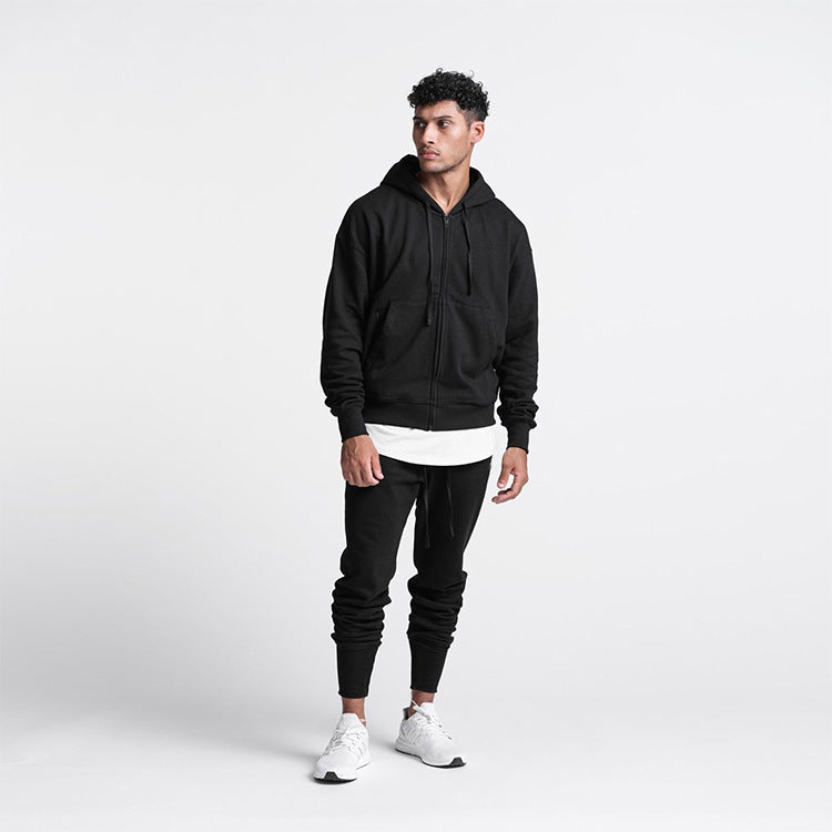 Herren Sportset Kapuzenjacke Jogginghose Set Funktionell