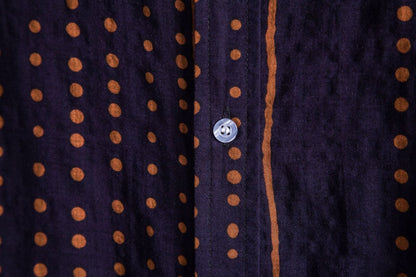 Herren Kurzarmhemd Modern Punkt Streifen Muster Trendy