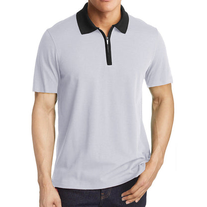 Herren Poloshirt Sportlich Kurzarm mit Strukturkragen Modern