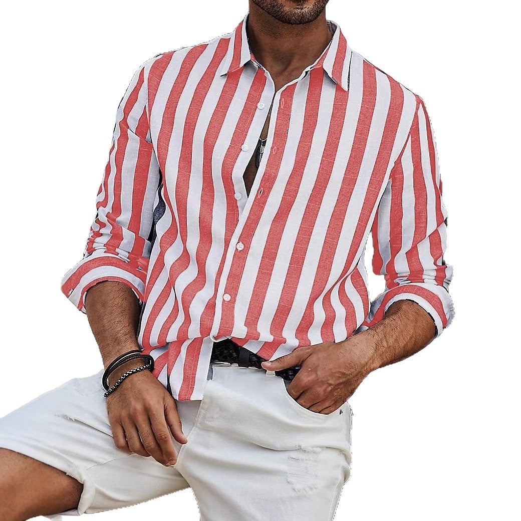 Herren Hemd Gestreift Modern Berlin Stil