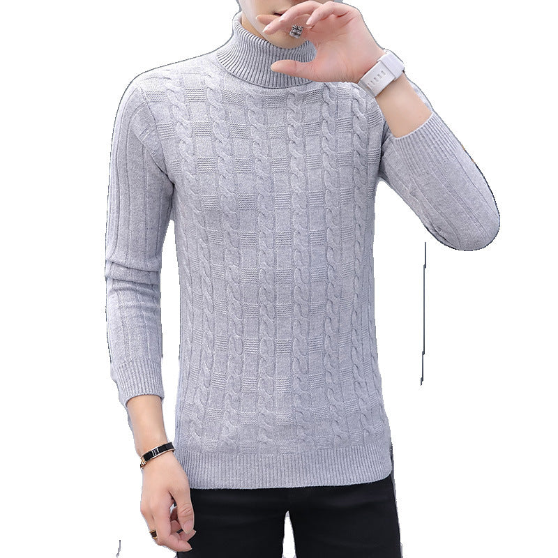 Herren Strickpullover Rollkragen Modern Elegант