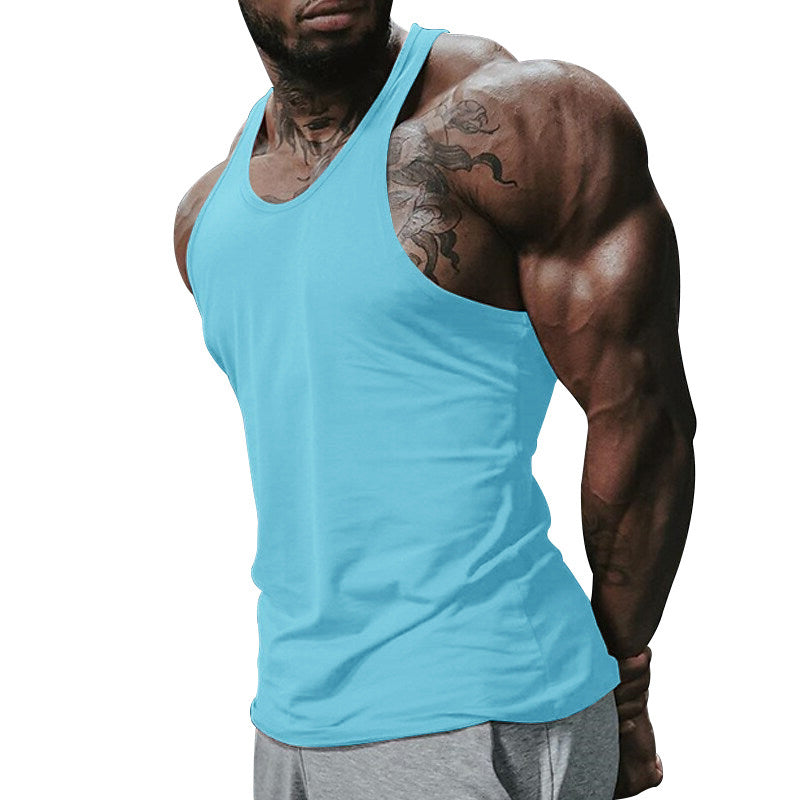 Herren Fitness Tanktop Atmungsaktiv Leicht Racerback