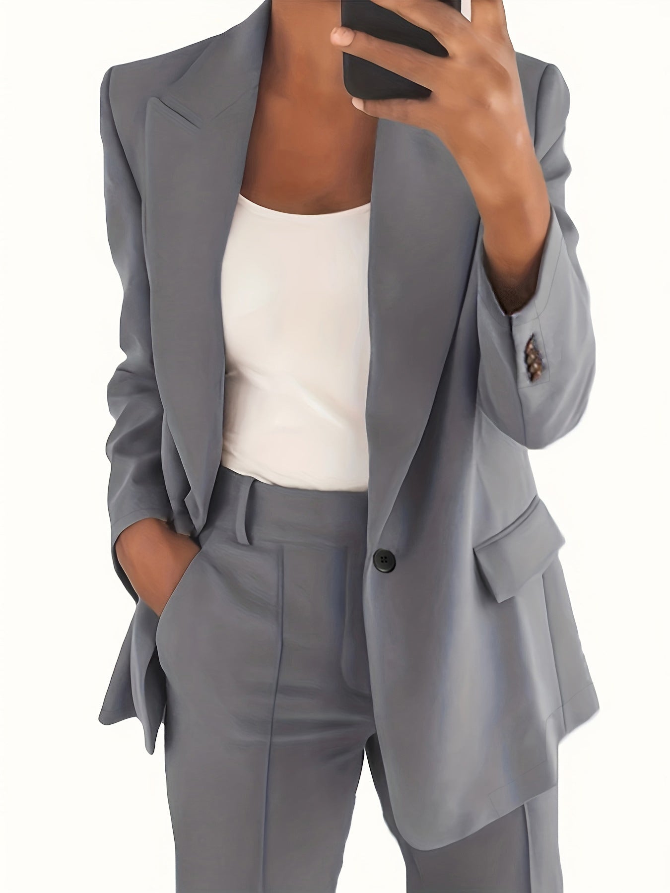 Damen Blazer Oversize Elegant Modern