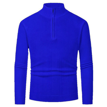 Herren Rollkragenpullover Elegent Reißverschluss Warm