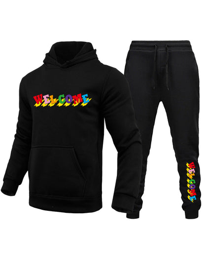 Herren Jogginganzug Set mit Kapuze Berlin Streetwear