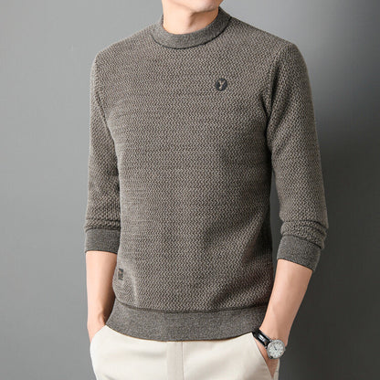 Herren Pullover Rundhals Strick Pullover Hochwertig Modern - BerlinGlamour