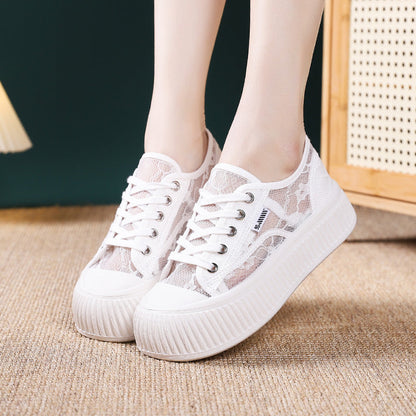 Damen Sneaker High Heel Transparent Sohle