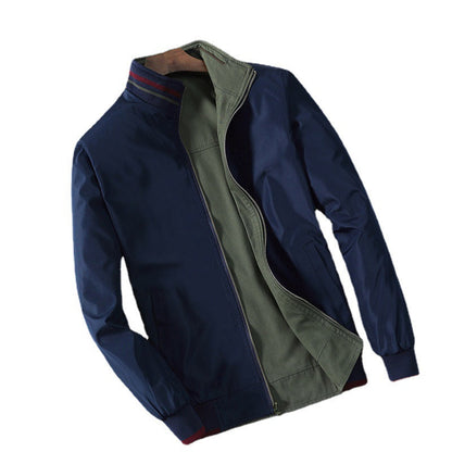 Herren Windjacke Übergangsjacke Wasserabweisend Hochkragen