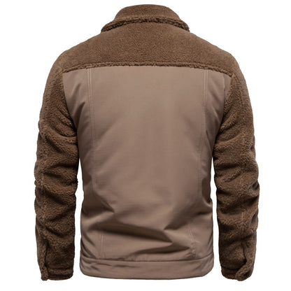 Herren Jeansjacke Gefüttert Warm Modern