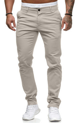 Herren Chinohose Slim Fit Elastisch Modern